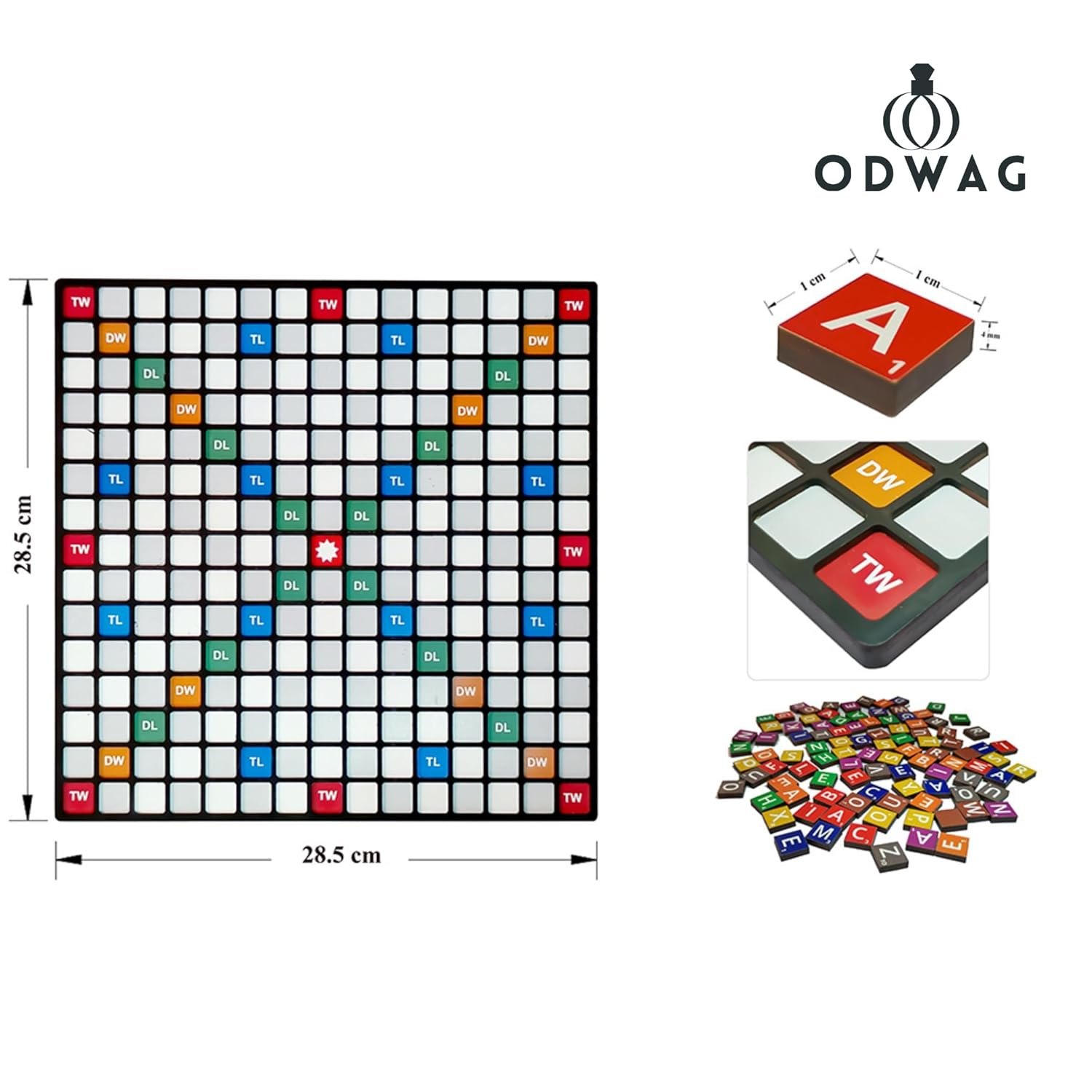 ODWAG Premium Vocabble Game for Kids & Adults | Educational Word Builder Board Game | 2–4 Players - Image 5