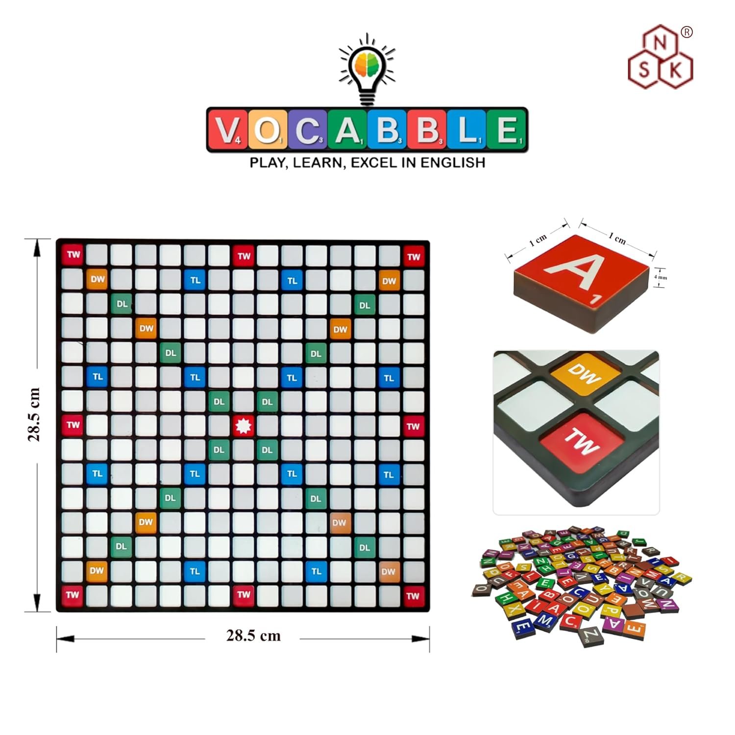 Premium Vocabble Game for Kids & Adults | Word Builder Board Game | 2–4 Players - Image 6