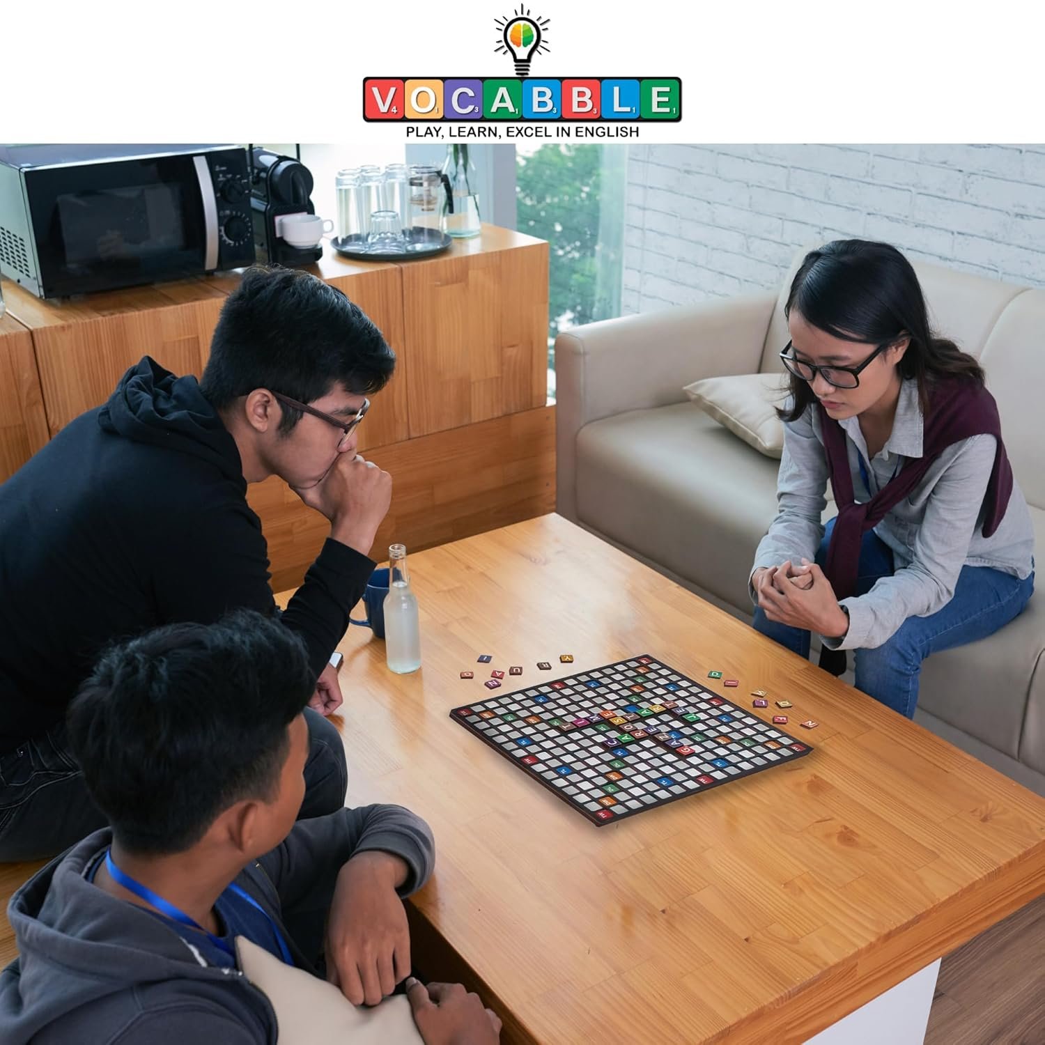 ODWAG Premium Vocabble Game for Kids & Adults | Educational Word Builder Board Game | 2–4 Players - Image 3