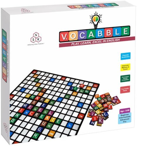 Premium Vocabble Game for Kids & Adults | Word Builder Board Game | 2–4 Players